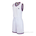 Wholesale école Basketball Uniforme Set Maillots de basketball